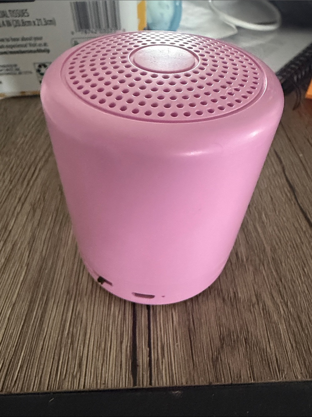 Pink mini portable Bluetooth
